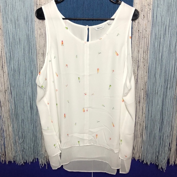 Cute Cocktail Layered Tank Top - Picture 1 of 9